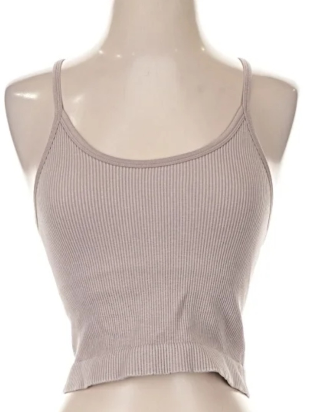 Popflex Ribbed Extra Curve Flex Racerback Cami Tank Top - Mauve